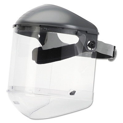 Fibre-Metal by PIP FM400DCCLC Dual Crown Faceshield Systems, 4 in Crown, 3C Ratchet, Clear