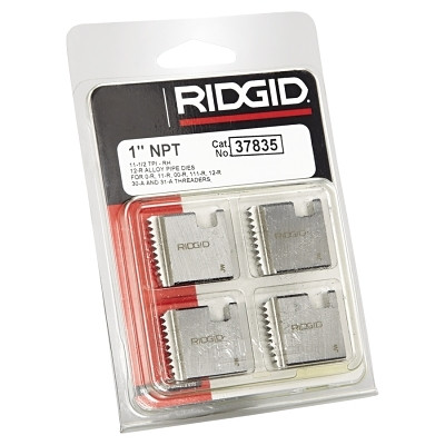 Ridgid 37835 Manual Threading/Pipe and Bolt Dies Only, 1 in - 11-1/2 NPT, 12R