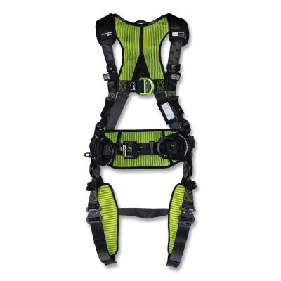 Miller by PIP H7CC3A2 H700 Full Body Harness, Back/Front/Side D-Rings, Universal, QC Chest/Leg Buckles, CC3