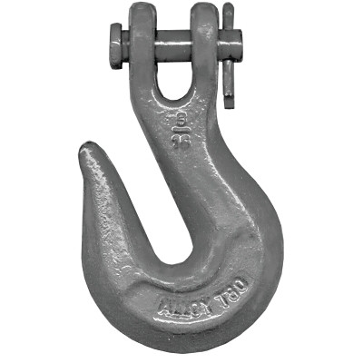 CM Columbus McKinnon M804A Clevis Grab Hooks, 1/4 in, 3500 lb, Grade 80, Orange