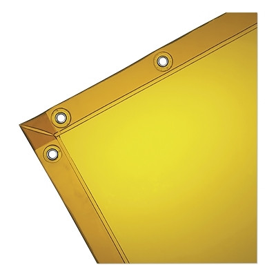 Wilson Industries 36296 See-Thru Gold Welding Curtain, 6 ft X 6 ft, Vinyl