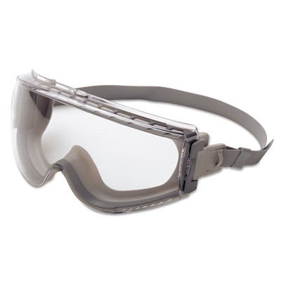 UVEX by PIP S3960HS Stealth Goggles, One Size, Clear Lens, Gray Frame, Indirect Vent, HydroShield AF, Neoprene Strap