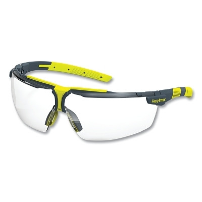 HexArmor 11-19005-09 VS300/VS300G Anti-Fog Safety Glasses, VS300, Clear Add+1.0, TruShield, Gray/Lime