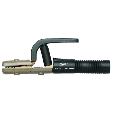Tweco A732 Tong Electrode Holder, 300 A, Copper Alloy, For Ball Point-2/0, 7/32 in Capacity