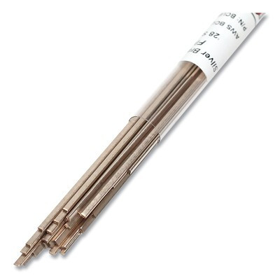 Best Welds PL-BCUP3-125-01T BCuP Copper Brazing Rod, Flat, 1/8 in dia x 3 in L x 3 lb, Tube