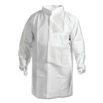 Kimtech 47657 A7 Cleanroom Non-Sterile Lab Coat, 6X-Large, White