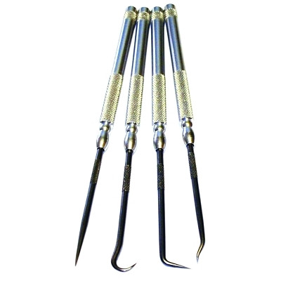 King Tool K4PSC Pick Set, 4 Pc, Aluminum Handle