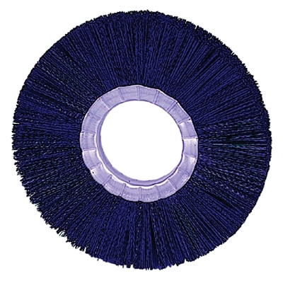 Weiler 20622 Nylon Wheel Brush, 6 in dia, 0.018 Bristle, 2 in Arbor, 6000 rpm