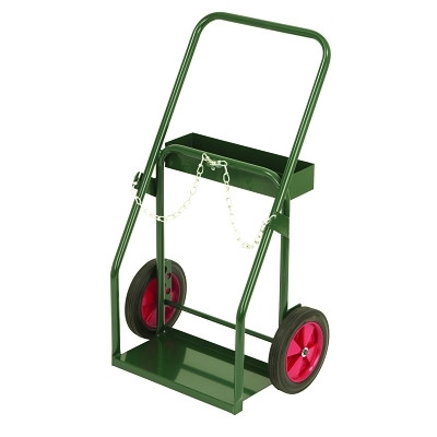 Harper Trucks 15015 Series 150 Trucks, Holds 7.5"-9.25" Cylinders, 10" Semi-Pneumatic, Plain Wheels