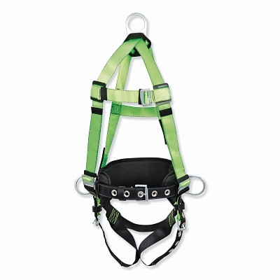 Peakworks V8255211 Contractor Harness, Side/Back D-Rings, Small, Chest Pass Thru/Legs Grommet/Torso Friction