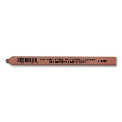 Markal 96927 Carpenter Pencil, Hard, 7 in, Gray