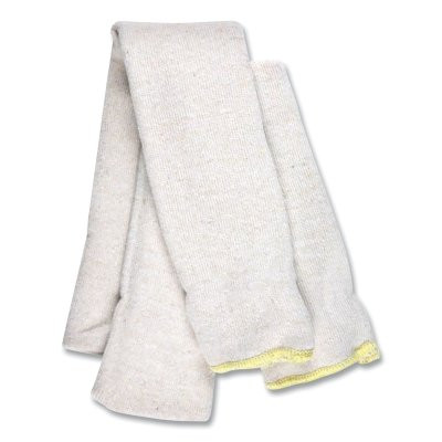 MCR Safety KW18S Seamless Cotton Sleeves, 18 in, Slip On, One Size, White
