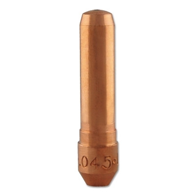 Bernard T045 Centerfire MIG Contact Tip, 0.045 in Wire, T-045, Non-Threaded, Tapered Base