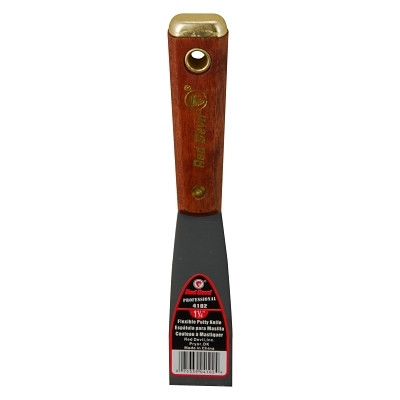 Red Devil 4102 4100 Professional Series Putty Knives, 1 1/4 in Wide, Flexible Blade