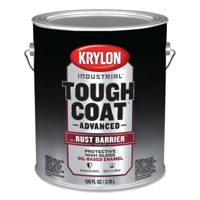 Krylon Industrial K00551008 Tough Coat Advanced with Rust Barrier Technology Spray Paint, 1 gal, Safety Orange