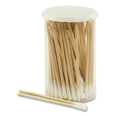 Dukal 60433 Cotton Tip Applicator, 3 in L, Wooden Shaft
