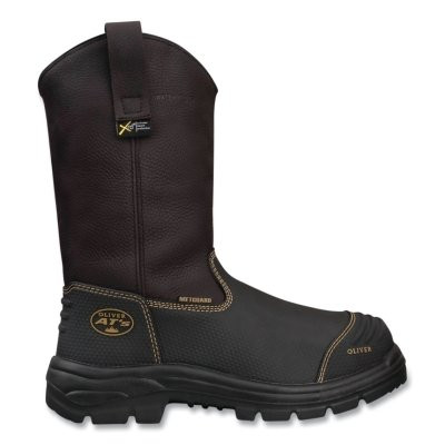 Oliver by PIP 65493S-BRN-120 65 Series 10 in Steel Toe Rigger Boot, Size 12, Leather, Brown