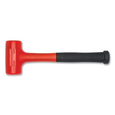 GEARWRENCH 82242 Dead Blow Hammer with Polyurethane Head, 33 oz, 1.9 in dia, 6.7 in Handle, Red & Black, Steel Frame