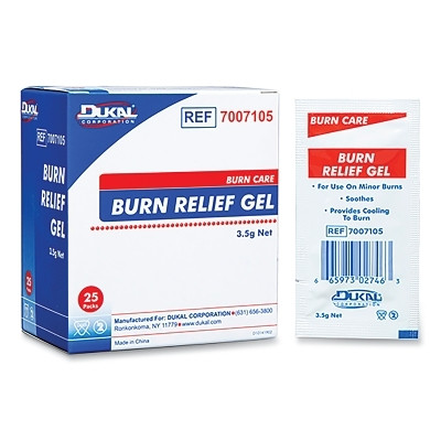 Dukal 3066 Sterile Burn Relief Gel, 1/8 oz, Packet