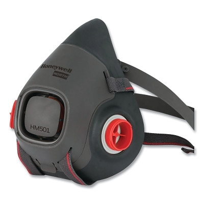 North by PIP HM501TS HM500 Half Mask Respirator, Elastomer, Fixed, Small