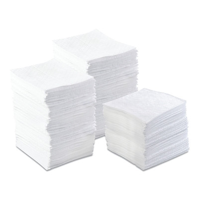 Anchor Brand ABBPO500 Oil-Only Sorbent Pad, Lightweight, Absorbs 17 gal, 15 in x 17 in, 100 Sheets