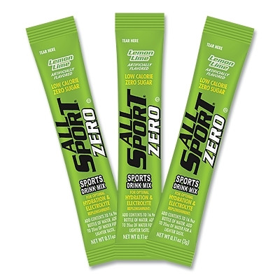 ALL SPORT 10122523 ZERO Drink Mix Powder Sticks , Lemon Lime, 500 EA/CA