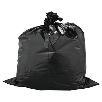 Warp Brothers FB33100 FLEX-O-BAG Trash Can Liners and Contractor Bags, 33 gal, 1.5 mil, 33 in X 40 in, Black, High Count Industrial Liner