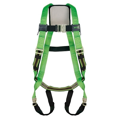 Miller by PIP P950QCUGN DuraFlex Python Ultra Harness, Back D-Ring, Universal, Green