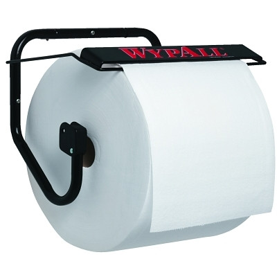 Kimberly-Clark Professional 80579 WypAll Jumbo Wiper Dispenser, Wall, Metal, Black