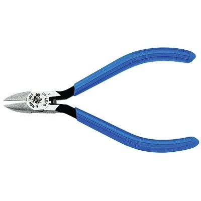 Klein Tools D2574C Midget Standard-Nose Diagonal Cutters, 4.26 in L, Semi-Flush