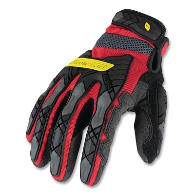 Ironclad IEX-MIGR5-08-XXXXL Command Impact Cut Resistant Gloves, 4X-Large, Black/Gray/Red