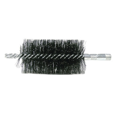 Weiler 44037 2-1/4" Double Spiral Flue Brush, .012 Steel Fill