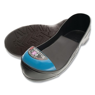 IMPACTO TTUXL TURBOTOE Steel Toe Cap Overshoes, Steel Toe/PVC, Black/Blue, X-Large