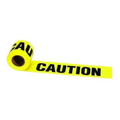 Irwin 66200 Strait-Line Barrier Tape, 3 in x 300 ft, Caution