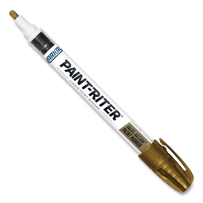 Markal 96827 PAINT-RITER VALVE ACTION Paint Marker, Gold, 1/8 in, Medium