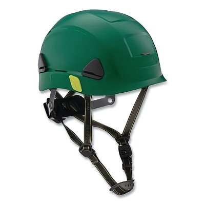 Fibre-Metal by PIP CSH10004 Climbing Style Safety Helmet, Type II, Dual Locking Rachet Suspension, Non-Vented, Green