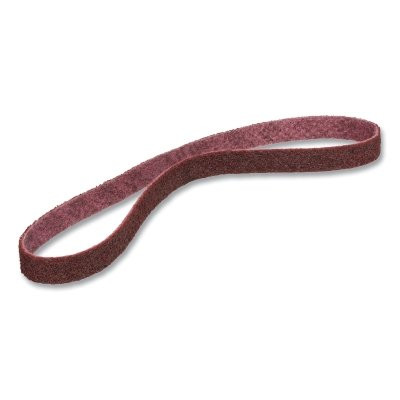 Scotch-Brite 7000028454 Surface Conditioning Belt, 1/2 in x 18 in, Medium, Maroon