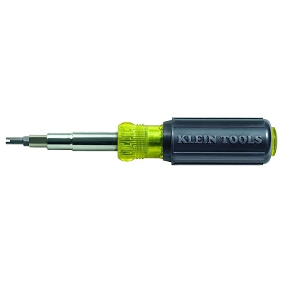 Klein Tools 32527 11-in-1 Schrader Valve Screwdrivers/Nut Drivers, 7 3/8 in Length