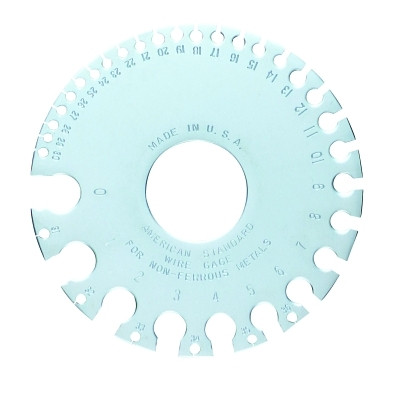 General Tools 20 Wire Gages, #0-#36, Satin Finish