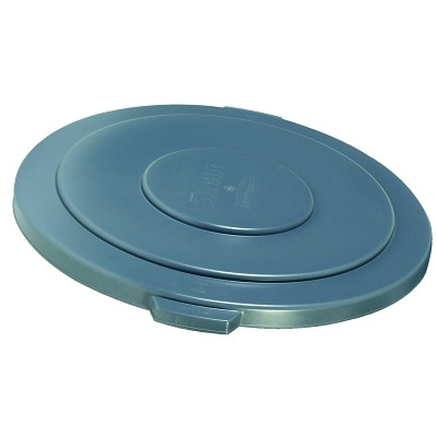 Rubbermaid Commercial FG265400GRAY BRUTE Round Container Lid, For 55 gal BRUTE Round Containers, 26-3/4 in