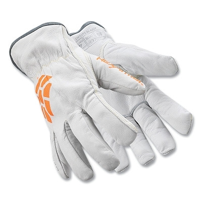 HexArmor 4061-XXXXL (13) Chrome SLT Cut-Resistant Gloves, 4061, A5 Cut, 4X-Large, White/Orange, Arc Flash CAT 4 Rated