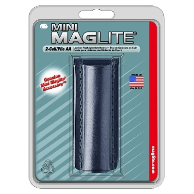 MAGLITE AM2A026 Holster, Flapless, For Use With 2-AA Flashlights, Black