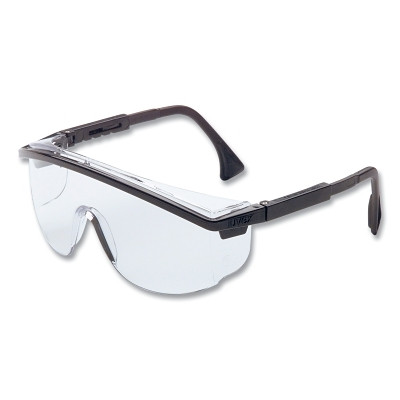 UVEX by PIP S1359 Astrospec 3000 Eyewear, Clear Lens, Polycarbonate, Ultra-dura, Black Frame