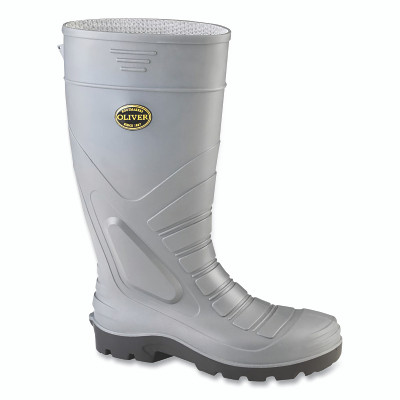 Oliver by PIP 22205GRY080 16 in PVC Gumboots, size 8, Steel Toe, Green