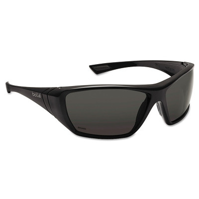 Bolle Safety 40150 Hustler Safety Glasses, Polarized Lens, Anti-Fog, Anti-Scratch, Black Frame