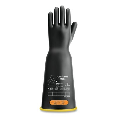 ActivArmr Class 4 18" Yellow/Black Sleeve Banded Cuff Cut-Resistant Gloves Size 11 Single Pair