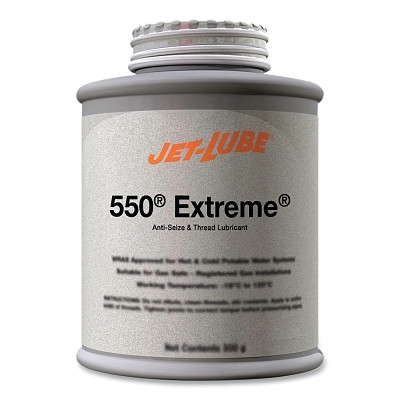 Jet-Lube 47102 550 Extreme Anti-Seize and Thread Lubricant, 1/2 lb, Brush Top Can