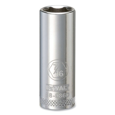 DeWalt DWMT88986OSP Socket, 3/8 in Drive, 7/16 in Opening, 6-point, Deep