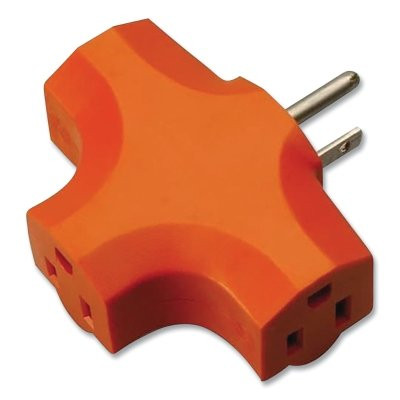 Southwire 099068803 Adapter, 3-Outlet, Orange