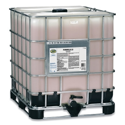 Zep 67889 FORMULA 22 Heavy-Duty Concrete Floor and General Purpose Cleaner, 275 gal, Palletized Tank, Citrus